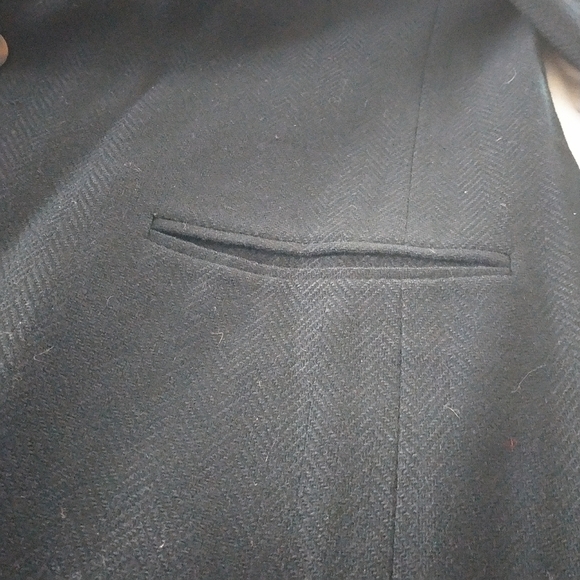 Land's End Women's Black Wool Woven Blazer 12 - Picture 11 of 11